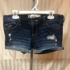 Hollister Cuffed Jean Shorts, Size 00